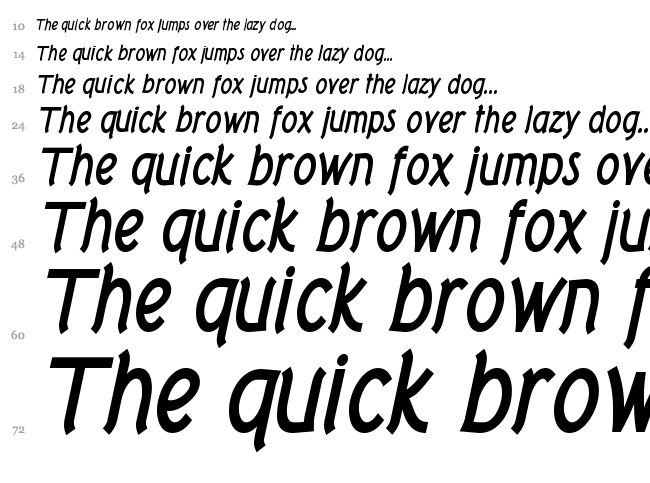 Tork font waterfall